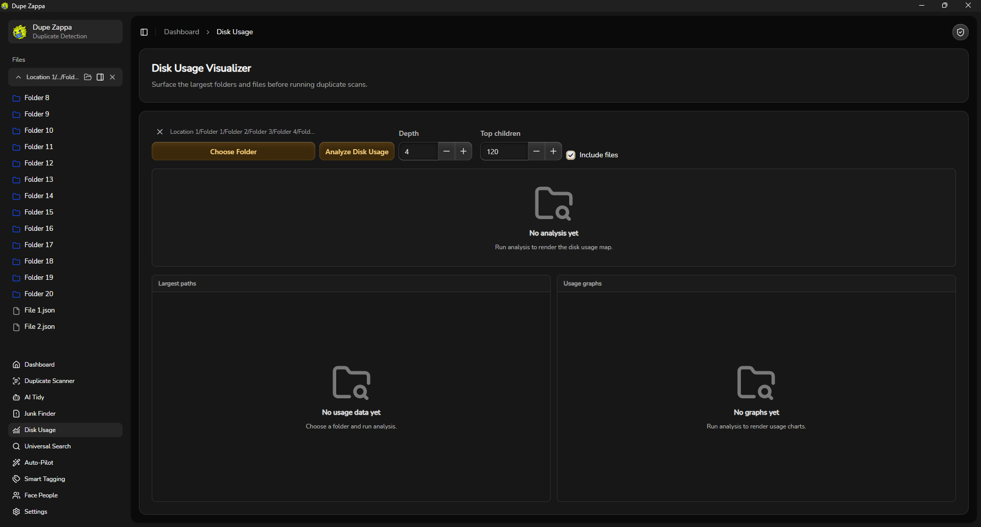 Disk Usage Visualizer with treemap