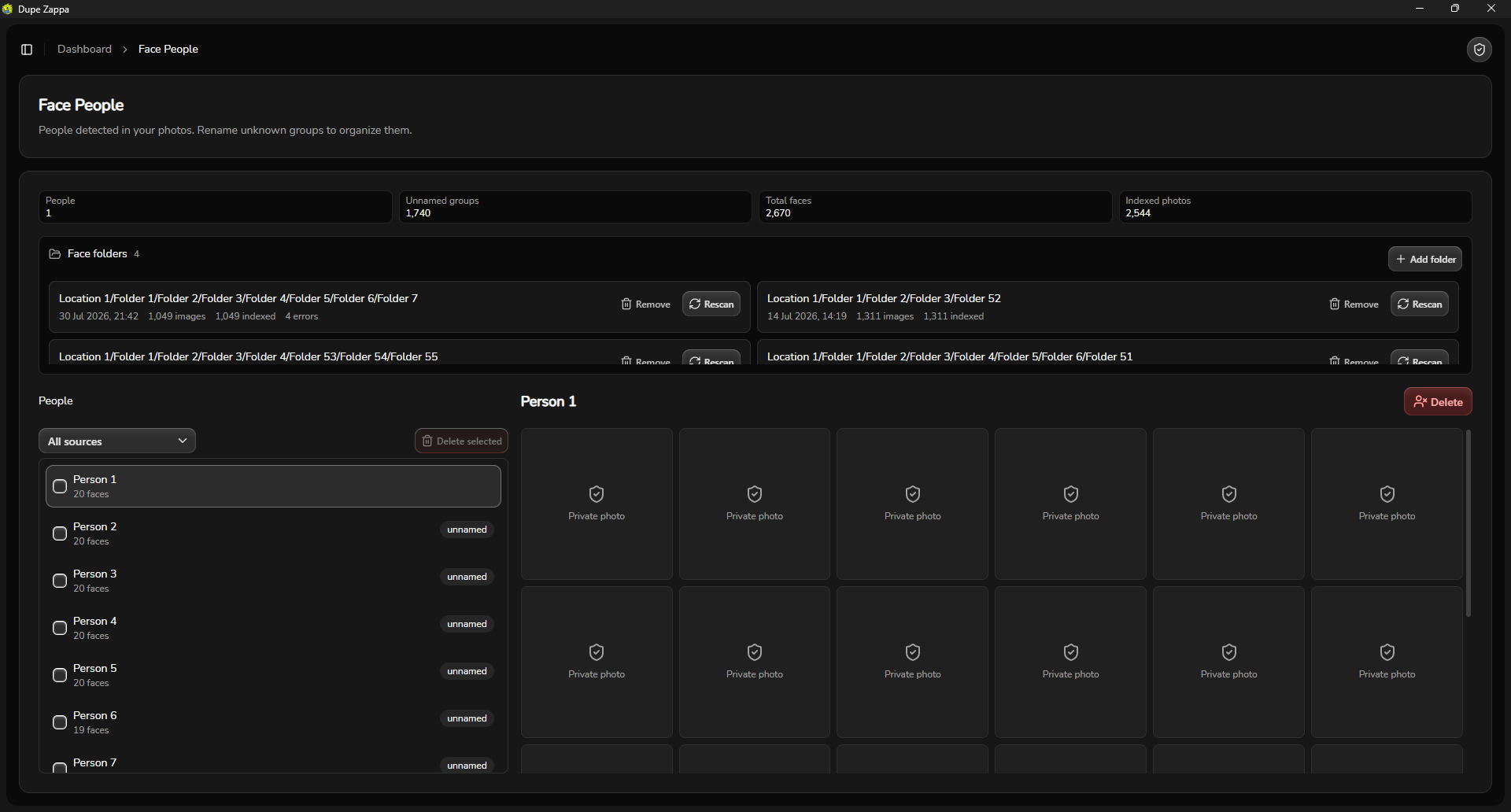 Face and People Detection powered by local ONNX model
